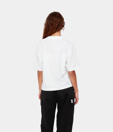 CARHARTT WIP WOMENS CHESTER T-SHIRT I030656 WHITE - Shoelosophy