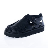 CLARKS ORIGINALS MEARE BUCKLE BLACK LEATHER - Shoelosophy