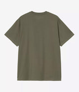 CARHARTT WIP SCRIPT EMBROIDERY T-SHIRT I030435 LEAF - Shoelosophy