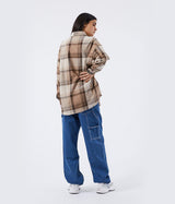 DR DENIM MONA SHIRT 2131119 BEIGE CAMICIA OVERSIZE DONNA - Shoelosophy
