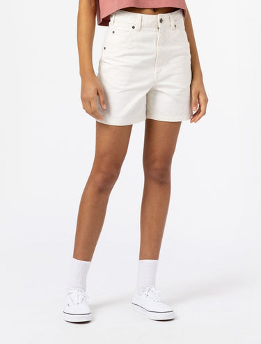 DICKIES WOMENS DUCK CANVAS SHORT STONE WASHED CLOUD