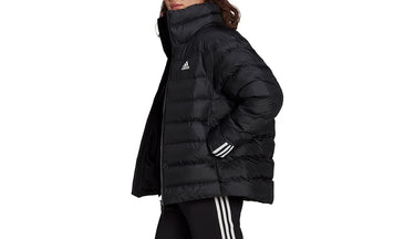 ADIDAS WOMEN GT1710 GIACCA ITAVIC 3-STRIPES MIDWEIGHT BLACK - Shoelosophy