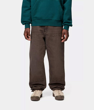 CARHARTT WIP DOUBLE KNEE PANT I034796 TOBACCO STONE CANVAS - Shoelosophy
