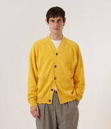 UNIVERSAL WORKS POCKET DAVID CARDIGAN 32451 YELLOW - Shoelosophy
