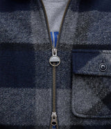 BARBOUR INTERNATIONAL HAILWOOD FLEECE OVERSHIRT MFL0223 NY91 LOWLANDS FLEECE NAVY - Shoelosophy
