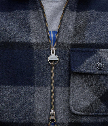 BARBOUR INTERNATIONAL HAILWOOD FLEECE OVERSHIRT MFL0223 NY91 LOWLANDS FLEECE NAVY - Shoelosophy