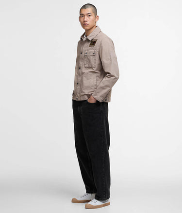 BARBOUR INTERNATIONAL STEVE McQUEEN WORKERS CASUAL MCA0976 BE51 TIMBERWOLF COTTON RIPSTOP - Shoelosophy