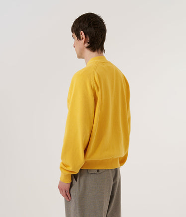 UNIVERSAL WORKS POCKET DAVID CARDIGAN 32451 YELLOW - Shoelosophy