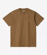 CARHARTT WIP CHASE T-SHIRT I026391 HAMILTON BROWN - Shoelosophy