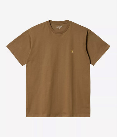 CARHARTT WIP CHASE T-SHIRT I026391 HAMILTON BROWN - Shoelosophy