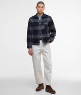 BARBOUR INTERNATIONAL HAILWOOD FLEECE OVERSHIRT MFL0223 NY91 LOWLANDS FLEECE NAVY - Shoelosophy