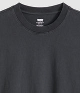 LEVI'S CROPPED T-SHIRT GARMENT DYED 0049F-0004 JET BLACK GARMENT DYED - Shoelosophy