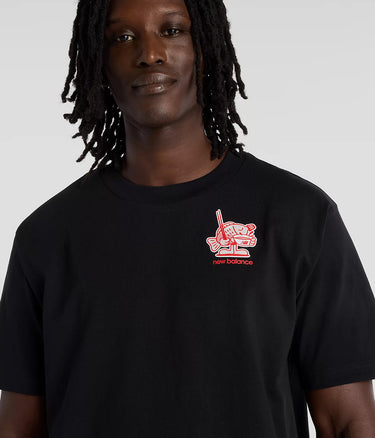NEW BALANCE RAMEN T-SHIRT MT61H51D NOIR - Shoelosophy