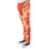 AMISH DAVID BULL RED SPLASH PANT MADE IN ITALY JEANS UOMO TIE DYE - Shoelosophy