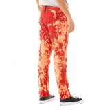 AMISH DAVID BULL RED SPLASH PANT MADE IN ITALY JEANS UOMO TIE DYE - Shoelosophy