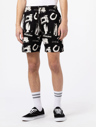 DICKIES 100th ANNIVERSARY AOP SHORT BLACK