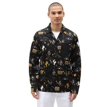 DICKIES BETTLES AOP SHIRT BLACK
