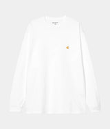 CARHARTT WIP CHASE LONG SLEEVE T-SHIRT I026392 WHITE - Shoelosophy