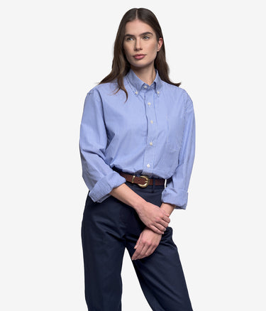 SEBAGO SHEEPSCOT SHIRT 751272W KÖNIGSBLAU WEIßE STREIFEN - Shoelosophy