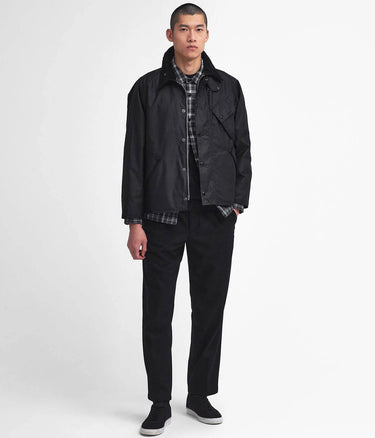 BARBOUR INTERNATIONAL A7 PACEMASTER WAX JACKET MWX2379 BK71 SCHWARZ - Shoelosophy