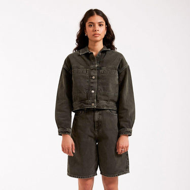 DR DENIM TILLY WORKER JACKET 2211102 WASHED THYME - Shoelosophy