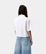 CARHARTT WIP WOMENS SCRIPT POLO TS I034553 WEISS - Shoelosophy