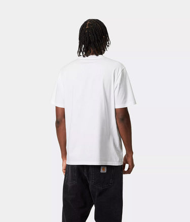 CARHARTT WIP POCKET T-SHIRT I030434 WHITE - Shoelosophy