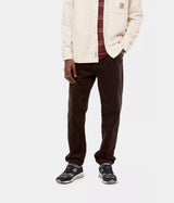 CARHARTT NEWEL PANT I027232 VELOURS CÔTELÉ TABAC RINÇÉ - Shoelosophy