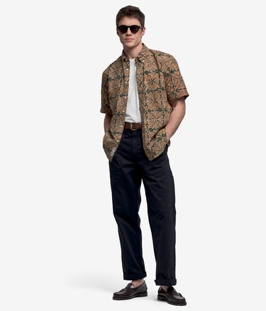 SEBAGO LITTLERIVER SHIRT 71141FW FANCY GREEN BLUE - Shoelosophy