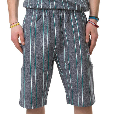 CHAMPION REVERSE WEAVE STRAIGHT HEM SHORT 211896 BL512 GREY ALLOVER PRINT - Shoelosophy