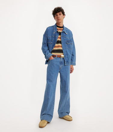 LEVI'S STAPREST FLARE A3552-0005 DENIMBLAU - Shoelosophy