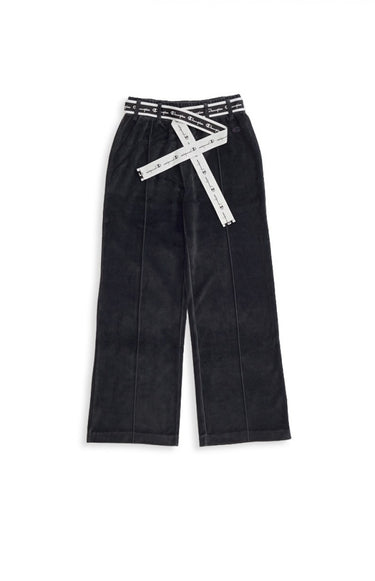 CHAMPION REVERSE WEAVE VELOUR WIDE LEG PANTS 110968 KK012 BLACK PANTALONE DONNA - Shoelosophy