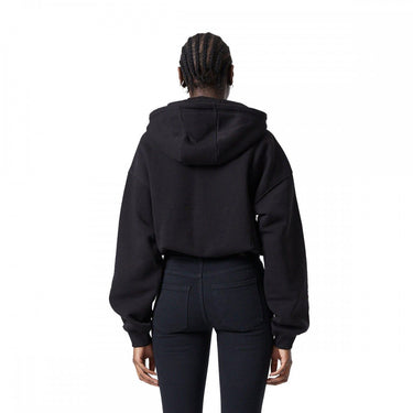 DR DENIM ESTRID HOODIE 2141101 BLACK FELPA DONNA - Shoelosophy