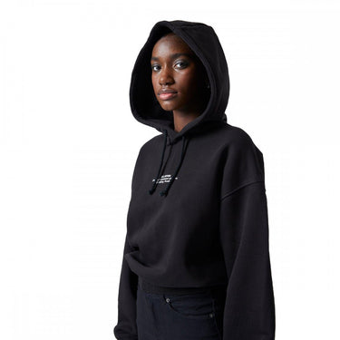 DR DENIM ESTRID HOODIE 2141101 BLACK FELPA DONNA - Shoelosophy