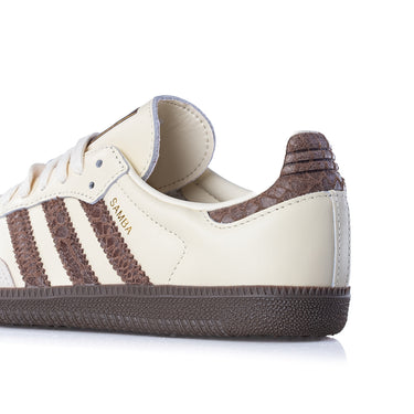 ADIDAS WOMENS SAMBA OG IH3980 CREAM WHITE EARTH STRATA MAROON - Shoelosophy