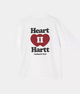 CARHARTT WIP WOMENS HEARTH II T-SHIRT I035259 WHITE - Shoelosophy