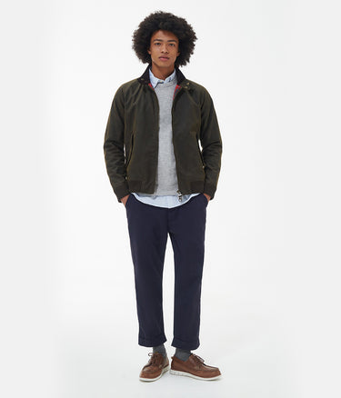 BARBOUR X BARACUTA PORTON WAX JACKET BRCPS1009-634 OLIVE - Shoelosophy