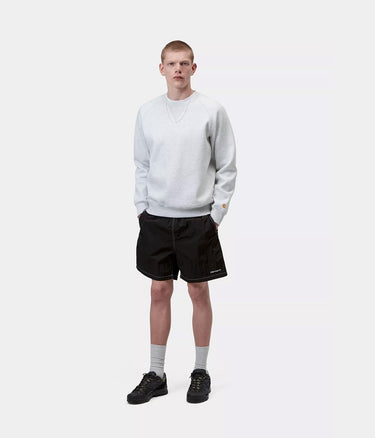 CARHARTT WIP CANBY SWIM TRUNK I034570 BLACK WHITE - Shoelosophy