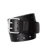 CARHARTT WIP DOUBLE SCRIPT BELT I036105 BLACK SILVER MADE IN ITALY - Shoelosophy