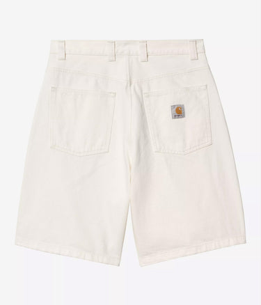 CARHARTT WIP BRANDON SHORT I037161 WHITE RINSED - Shoelosophy