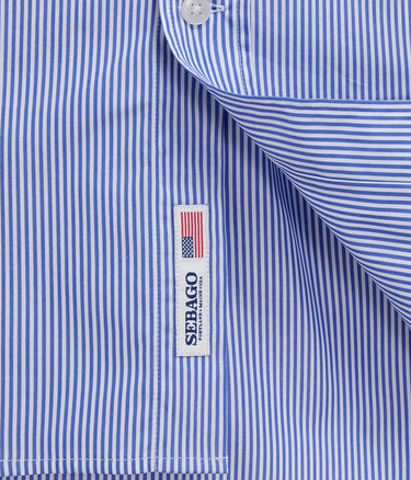 SEBAGO SHEEPSCOT SHIRT 751272W KÖNIGSBLAU WEIßE STREIFEN - Shoelosophy