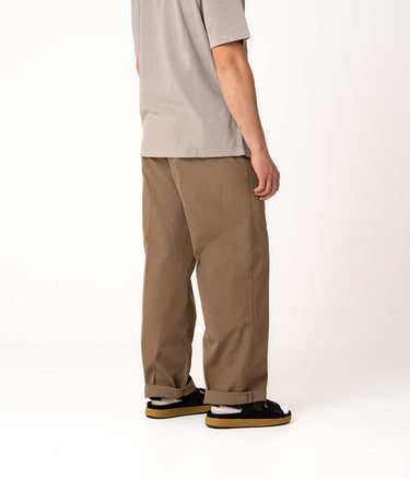 AMISH CHINO JAPAN PANT PIGMENT DYED WIDE LEGS POPELINE COTTON CANAPA - Shoelosophy