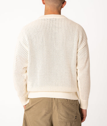 AMISH CREW NECK OVER OFF WHITE MADE IN ITALY - Shoelosophy