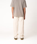 AMISH JAMES RAW EDGE BULL DENIM ECRU - Shoelosophy