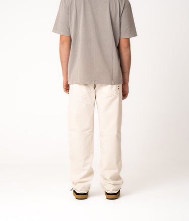 AMISH JAMES RAW EDGE BULL DENIM ECRU - Shoelosophy
