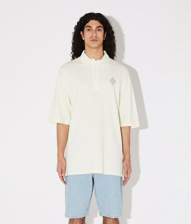 AMISH POLO OVERSIZE GARMENT DYED BANANA SPLIT