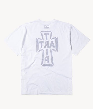 ARIES ARISE ART TRIP REVERSE SS TEE STAR60013 BLANC