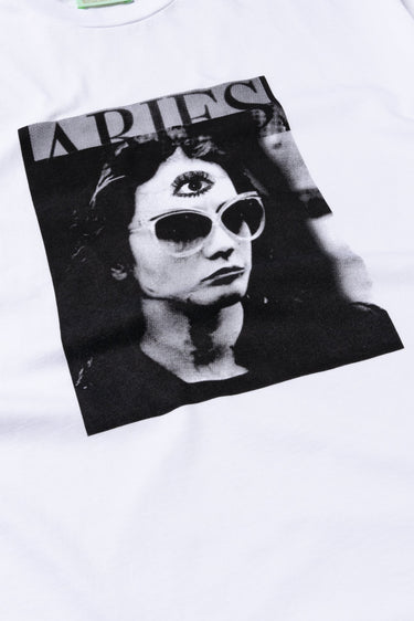 ARIES ARISE TRICLOPS SS TEE STAR60006 BLANC - Shoelosophy