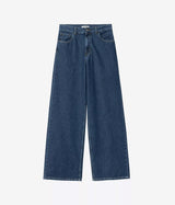 CARHARTT WIP WOMENS JANE PANT I030497 BLUE STONE WASHED - Shoelosophy