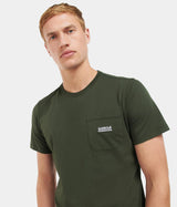 BARBOUR INTERNATIONAL RADOK POCKET TEE FOREST - Shoelosophie